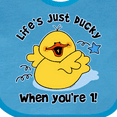 thumbnail image 4 of Inktastic Life's Ducky 1st Birthday Boys or Girls Baby Bib, 4 of 4