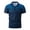 Blue, variant on FUZHIQ Men's Polo Shirts Short Sleeve Gradient Dot Print Casual Golf Polo Breathable Quick Dry Athletic Sports Daily Wear Fashion Collared Shirt,S