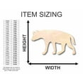 thumbnail image 2 of Unfinished Wood Hyena Shape - Animal - Wildlife - Craft - up to 46" DIY 24" / 1/4", 2 of 3