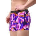 thumbnail image 2 of Pofeuu Tropics Leaf Print Men’s Boxer Briefs, Moisture-Wicking Underwear, Regular,Trunk-Small, 2 of 5