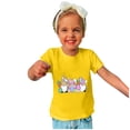 thumbnail image 6 of Penkiiy Toddler Girl Happy Easter Day Shirt Bunny Rabbit Hip Hop Outfit Egg Hunt Tshirt Short Sleeve Clothes Kid Tee Top 13 Years Yellow, 6 of 6