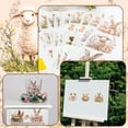 thumbnail image 5 of 10 PCS Easter Animal Theme Rub On Transfer Sticker,Rabbit Sticker Sheep Decal for Present Packaging DIY Scrapbooking Albums Furniture,10 * 30cm, 5 of 5