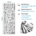 thumbnail image 2 of Math Equations Geometry Icons White Pattern Hot Yoga Mat Towel Non Slip for Hot Yoga - Quick-Drying Yoga Mat Cover with 4 Corner Pockets with Travel Bag - Hot Yoga Towel Non Slip 74"x26", 2 of 6