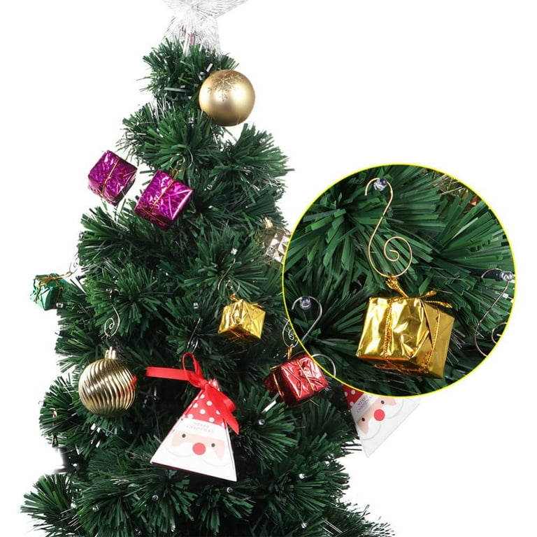 Ganchos para Esferas Navideas 100 S Shape Christmas Ornament Hooks Hangers Metal Wire Hooks for Hanging Christmas Tree Decoration Ornaments Hooks