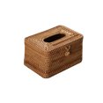 thumbnail image 1 of Billuyoard Caja de pañuelos tejido de mimbre para escritorio, servilletero Rectangular, organizador de almacenamiento, dispensador de papel, hogar, Almacenamiento y organización del hogar Billuyoard HA074957-01, 1 of 6