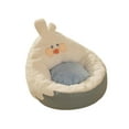 thumbnail image 3 of DOLITY Cat Bed Lightweight Cushion Cartoon Chicken Cuddling Nest for Dog Puppy Cats Beige White, 3 of 8