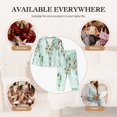 thumbnail image 5 of Goofa World Travel Map Printed Women’s 2 Piece Pajama Set Super,Pajamas Women's Long Sleeve Sleepwear Soft Button Down Loungewear Pjs Lounge Set Nightwear-Small, 5 of 9