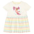thumbnail image 3 of Inktastic Cute Axolotl Loves Tacos Girls Baby Dress, 3 of 5