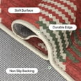 thumbnail image 3 of DEORAB Outdoor Door Mat 2'x 3' Welcome Mat Chenille Three-Layer Material Imitation Silicone Spot Molding Washable Carpet Front Door Mat Entryway Patio Red & Green, 3 of 7