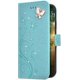 thumbnail image 2 of Compatible con Samsung S8 PLUS Estuche Bling Butterfly Rhinestone Diamond Embossed Floral Pu Leather Wallet Strap Case con tarjetero Magnético Flip Cover Case azul Jormftte CDWJ508-6, 2 of 7