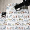 thumbnail image 3 of Ambesonne Retro Grommet Curtain, Cartoon Village Animals, 50" x 108", Yellow Beige, 3 of 6