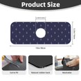 thumbnail image 2 of Fuzoiu Anchors Heart Blue Print Kitchen Faucet Suction Pad, Sink Splash Guard Faucet Mat, Faucet Handle Drip Catcher Tray Drying Mat For Bathroom Kitchen Bathroom Countertop, 2 of 7
