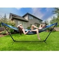 Sorbus Double Hammock with Steel Stand Two Person Adjustable Hammock