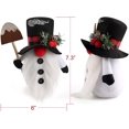 thumbnail image 4 of D-FantiX Christmas Snowman Gnomes Plush, 2 Pack Handmade Swedish Tomte Gnomes Scandinavian Figurine Nordic Gnome Plush Christmas Elf Doll Ornaments Christmas Gnomes Decorations Home Décor, 4 of 7
