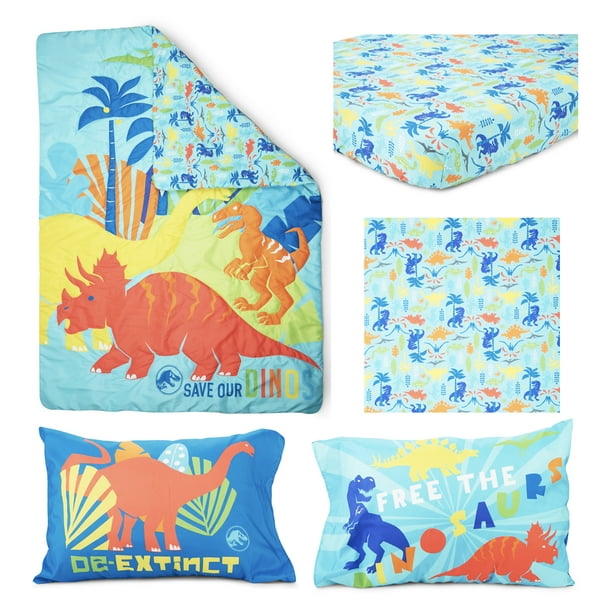 Jurassic World Save our Dinos 4 pc Toddler Bed Set