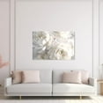 thumbnail image 2 of ZHONGYUTONG White Peony Canvas Wall Art Elegant Flowers Picture Prints Modern Artwork Home Decor For Living Room Bedroom Framed (12.00" x 18.00"), 2 of 6