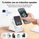 thumbnail image 5 of Altavoz inalámbrico de inducción 5 en 1 con soporte para teléfono, amplificador de audio Bluetooth con luz LED de colores., 5 of 8