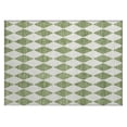 thumbnail image 2 of Addison Rugs Chantille Indoor/Outdoor Transitional Diamonds Green Washable Rectangle Rug, 1'8" x 2'6", 2 of 6