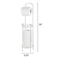 thumbnail image 2 of American Dream Home Goods Freestanding Toilet Paper Holder with Crystal Accents, Chrome Finish, 2 of 4