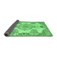 thumbnail image 2 of Ahgly Company Indoor Round Medallion Emerald Green Traditional Area Rugs, 4' Round, 2 of 4