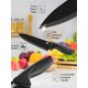 thumbnail image 4 of Lux Decor Collection Ultra Sharp Black Kitchen Knife Set - 7 & 15 Piece Knives | Rust Proof & Scratch Resistant Stainless Steel Sharp Knives | Ideal F, 4 of 5
