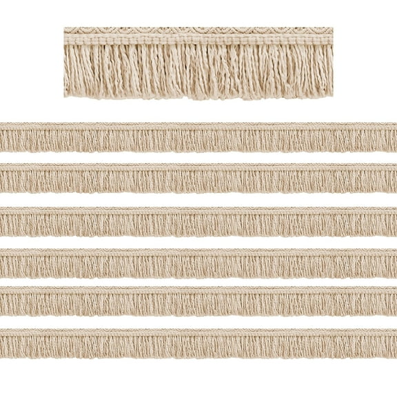 Teacher Created Resources Wonderfully Wild Fringe Die-Cut Border Trim, 35 Feet Per Pack, 6 Packs