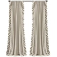 thumbnail image 1 of Lush Decor Reyna - Juego de Paneles de Cortina de Ventana con Volantes, par, 54 Pulgadas de Ancho x 95 Pulgadas de Largo, Juego de Cortinas fluidas, Cortinas románticas con Volantes para recámara,, 1 of 13