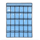 thumbnail image 1 of Bolsa para colgar artículos diversos para teléfono móvil de 30 cuadrículas-Azul Adepaton HMHZ649-2, 1 of 1