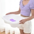thumbnail image 1 of Luxshiny Plateau de Shampooing pour Femmes Enceintes Plastique Blanc Lot de 1, 1 of 8