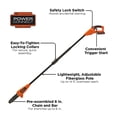 thumbnail image 2 of BLACK+DECKER 20V Max Pole Saw, 8-Inch, Cordless (LPP120), 2 of 5