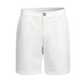 thumbnail image 4 of DDAPJ pyju Birthday Gifts! Mens Cotton Chino Shorts Flat Front Stretch Golf Shorts Summer Casual Short Shorts with Pockets White L, 4 of 6