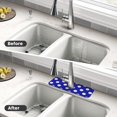 thumbnail image 4 of Sikiie Blue And White Polka Dot Splash Guard for Sink Faucet-1 PC Super Absorbent Fast Drying Mat Sink Gadgets-Splash Guard for Kitchen, Sink Mat, 4 of 7