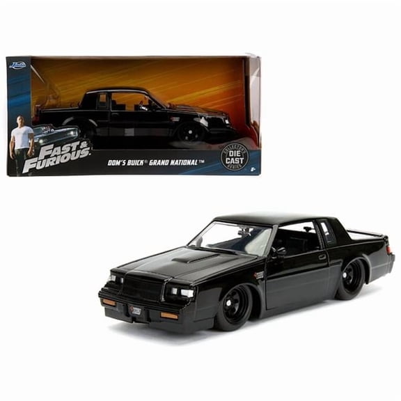 1 isto 24 Doms Buick Grand National Fast & Furious Movie Diecast Model Car, Black