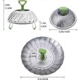 thumbnail image 2 of Stainless Steel Steaming Basket, 9' Pressure Cooker Steamer with Handle, Folding Vegetable Steamer Insert, 2 of 5