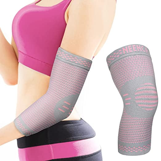 NEENCA [2Pack] Professional Elbow Support, Compression Elbow Sleeve