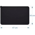 thumbnail image 2 of Alfombrilla para comedero de perros de silicona negra de 47 x 30 cm, compatible con la FDA, impermeable y antideslizante., 2 of 5