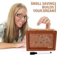thumbnail image 2 of Wooden Savings Box with Money Target & Numbers - Perfect Cash Saver & Best Gift for Friends(10000 Dollar), 2 of 7