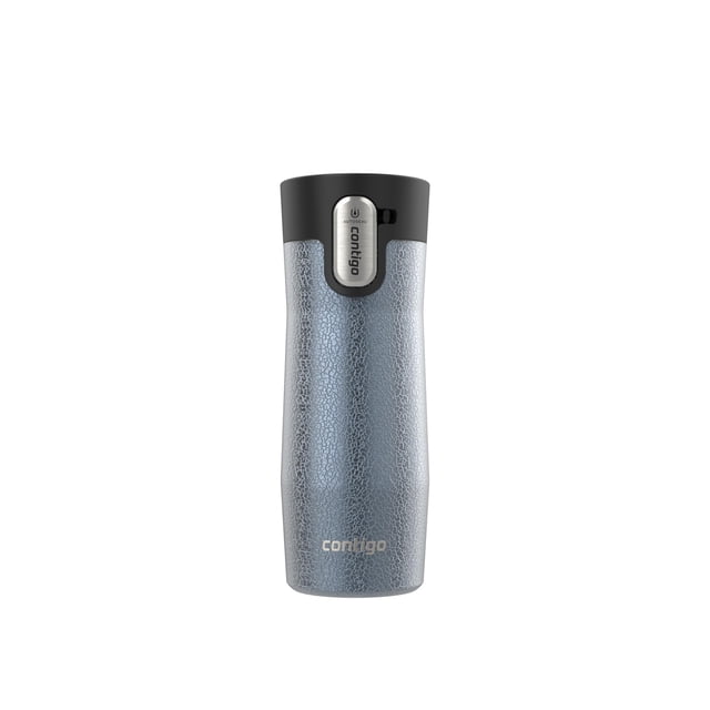 Contigo West Loop - Taza de Viaje de Acero Inoxidable con Tapa, 473 ML. Color Crystal Lakeside