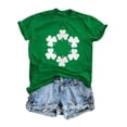 thumbnail image 3 of TaTaai Women's St. Patrick's Day Themed Print Round Neck Short Sleeve T-Shirts Casual Fashion Lightweight Soft Tops Comfortable Tees for Daily Vacation Work Wear Gift, 3 of 7