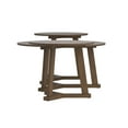 thumbnail image 5 of 3-Piece Round Occasional Table Set Natural Walnut, 5 of 7