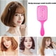 thumbnail image 4 of Peine duradero para masaje del cuero cabelludo, cepillo de pelo de goma hueco para salón de mujeres (rosa roja) Tmvgtek cuidado belleza, 4 of 9