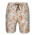 thumbnail image 3 of Pofeuu Retro Floral Butterfly Prin Men's Swim Trunks Quick Dry Bathing Suit Swimming Board Shorts Mesh Lining Beach Swimwear-XX-Large, 3 of 6