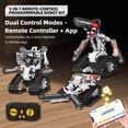 thumbnail image 2 of Remocguys 5in1 Chainsaw Man Robot Building Set with Remote Control Compatible with Lego Robotics Stem Toys for Ages 8-13 Boys, 2 of 5