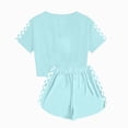 thumbnail image 6 of Baby Girl Clothes 2 Piece Outfits Crop Tops and Shorts Set Soft Cotton Clothing Sets Sports Tracksuit, 6 of 6