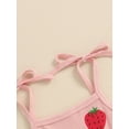 thumbnail image 6 of Suealasg Kids Toddler Girls Romper Pants Sleeveless Strawberry Print Short Jumpsuit Pants 6M 1T 2T 3T 4T 5T Little Girls Summer Playsuit Clothes, 6 of 9