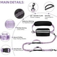 thumbnail image 4 of Hands Free Dog Leash with Zipper Pouch, Dual Padded Handles and Durable Bungee for Walking, Jogging and Running Your Dog, 4 of 16