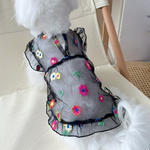 Namzi -a Sweet Puppy Dog Dress,Cute Princess Cat Dresses Dog Skirt for Small Girl Dogs(A122,M)