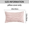 thumbnail image 6 of Unique Bargains 2 Pcs Farmhouse Plush Cushion Case Pillow Covers Pink 12" x 20", 6 of 6