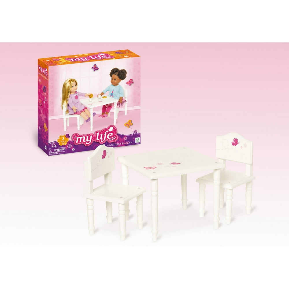 My Life As 18" Doll Furniture, Table and Chairs - Walmart.com - Walmart.com