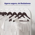 thumbnail image 3 of Ganchos de Madera Premium Serenelife, Ahorradores de Espacio, Resistentes, con Gancho Metálico Giratorio de 360°, para Abrigos, Pantalones y Vestidos, Marrón, Pack 20, 3 of 7